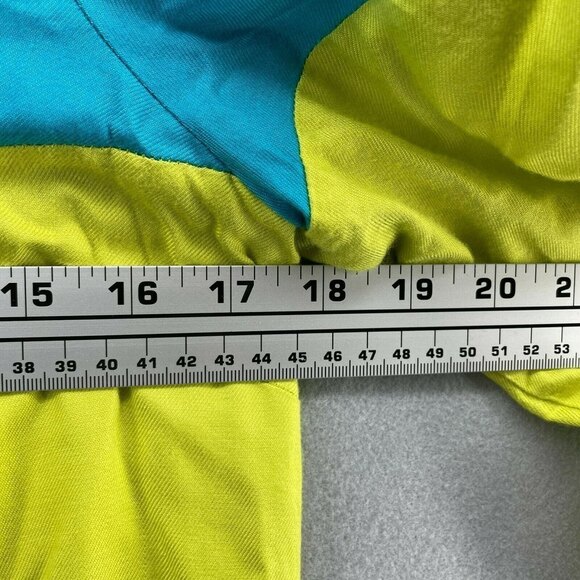 Maeve 100% Rayon Colorblock Shift Dress Womens 8 Motif Anthro Gogo 70s Retro - Picture 6 of 11